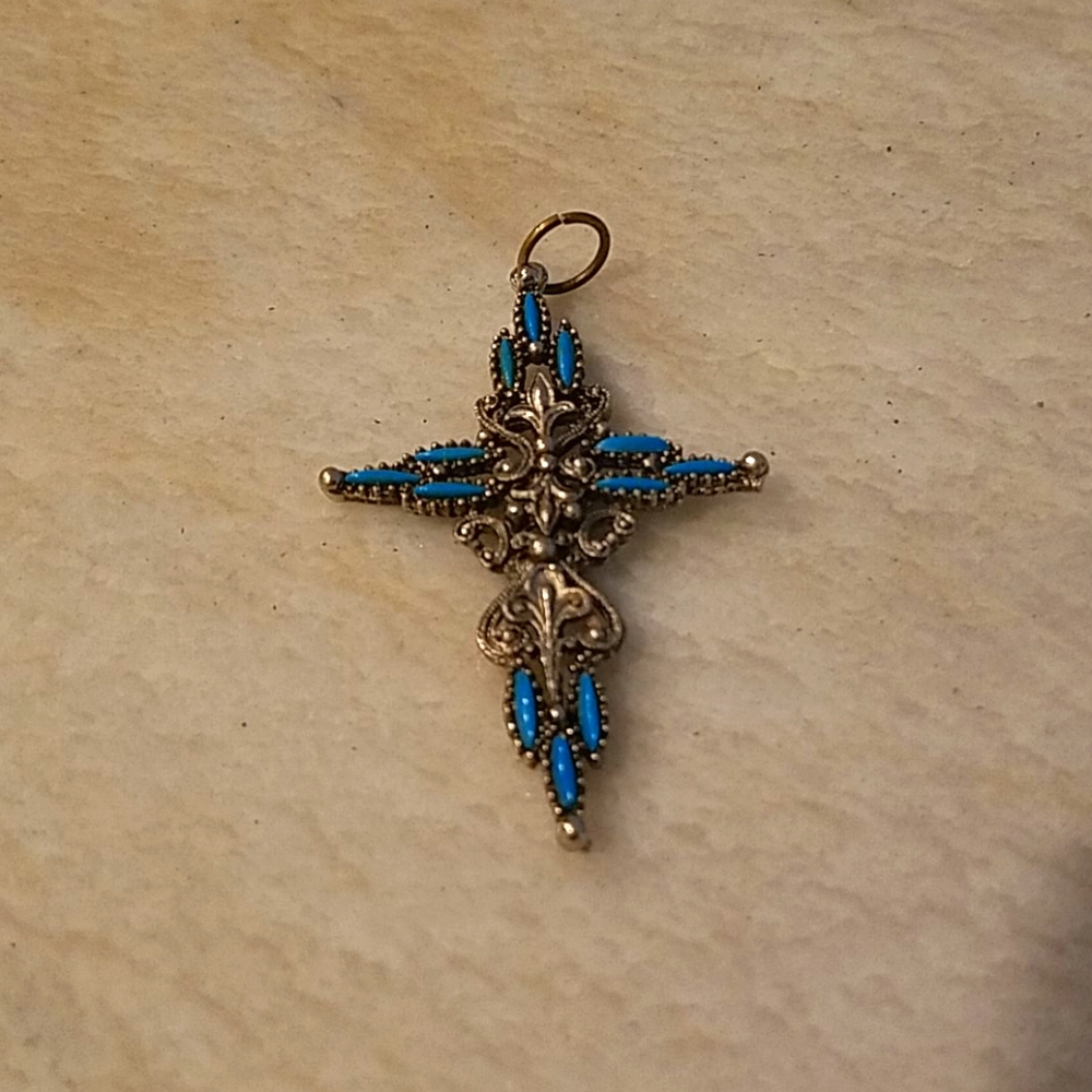 Turquoise  cross
